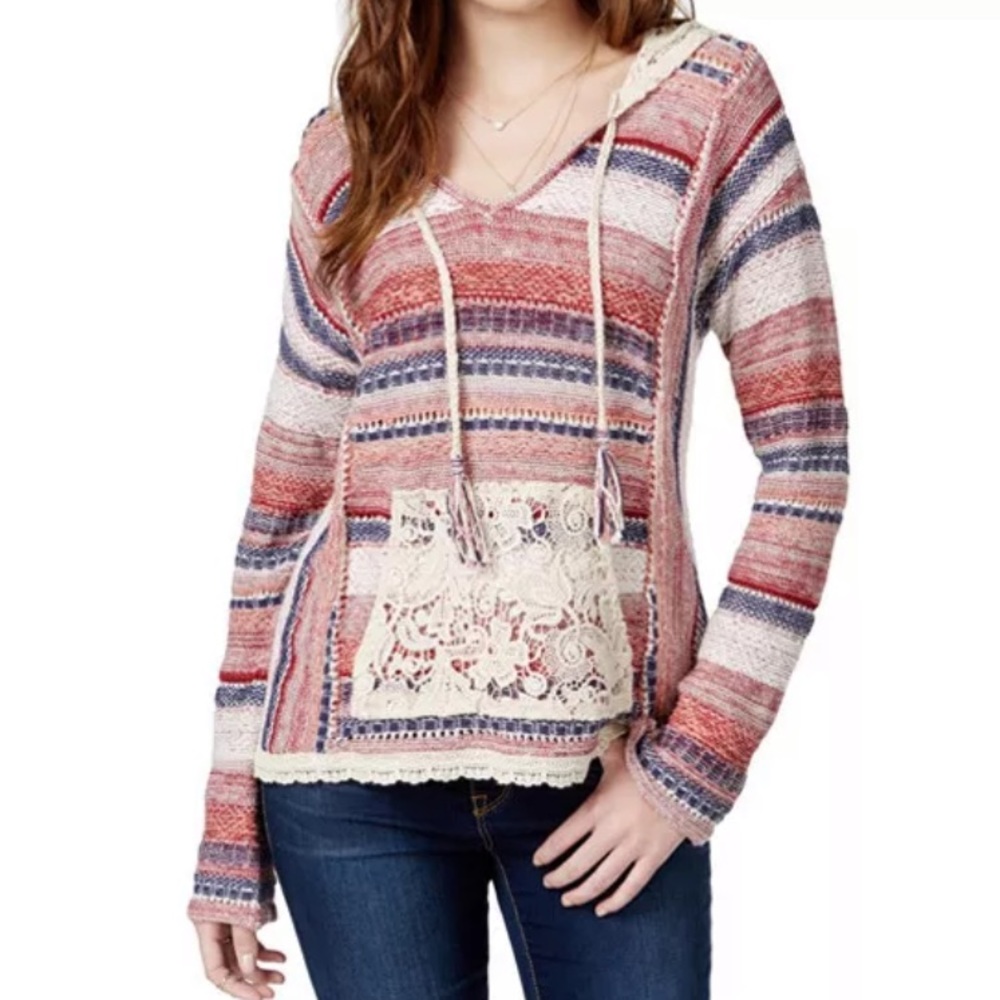 American Rag Hooded Pullover Sweater Top Size XS